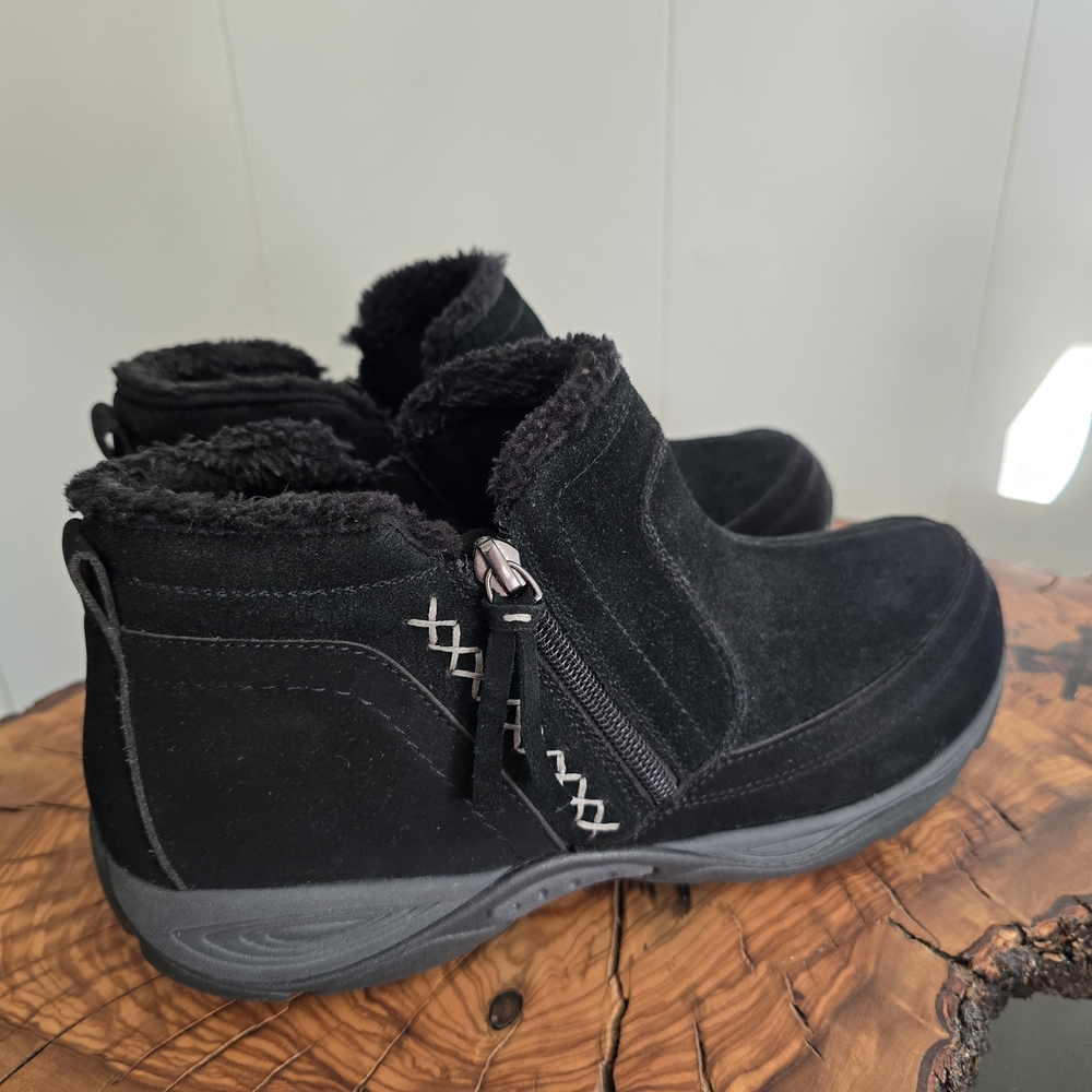 Easy Spirit Black Suede Winter Boots